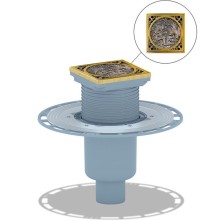 Душевой трап Bronze de Luxe Дракон 21986-5902 с решеткой Бронза