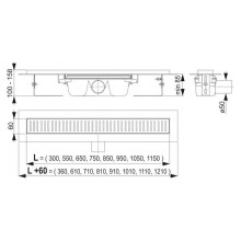 Душевой лоток Alcaplast APZ1S-1150 (APZ1-1150) без решетки