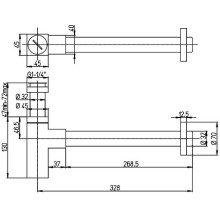 Сифон для раковины Paini Dax 84CR849 Хром