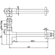 Сифон для раковины Paini Dax 84CR849 Хром