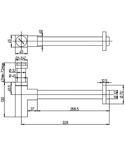 Сифон для раковины Paini Dax 84CR849 Хром