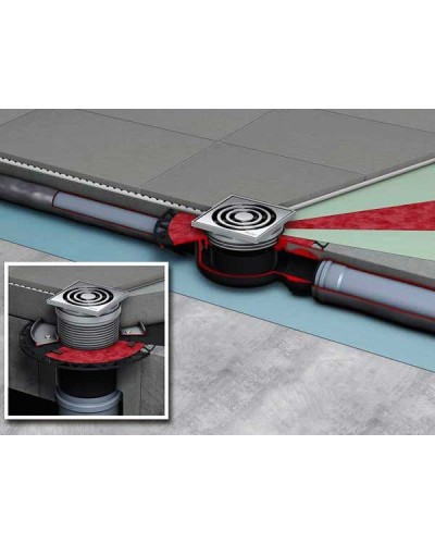 Трап для душа Tece Drainpoint S130 3601300 вертикальный с декоративной решеткой с фланцем