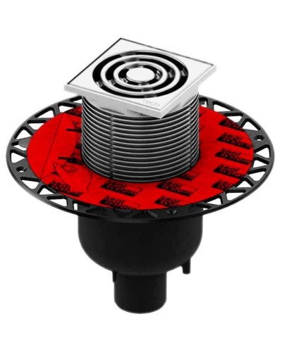 Трап для душа Tece Drainpoint S130 3601300 вертикальный с декоративной решеткой с фланцем