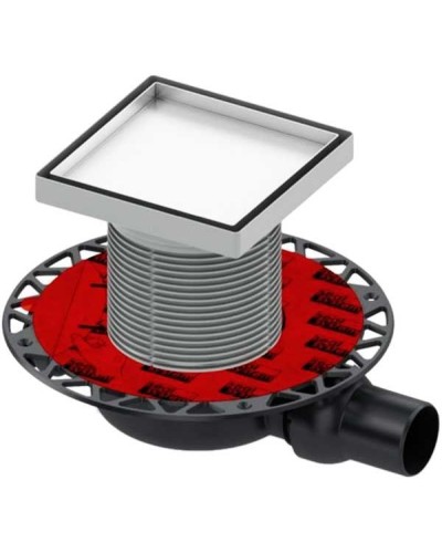 Сифон для душевого трапа Tece Drainpoint S DN50 3601400 низкий горизонтальный без декоративной решетки