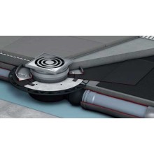 Трап для душа Tece Drainpoint S110 3601100 низкий горизонтальный с декоративной решеткой с фланцем