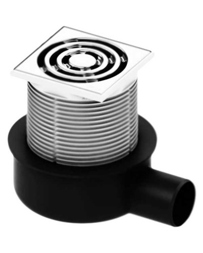 Трап для душа Tece Drainpoint S50 3601050 низкий горизонтальный с декоративной решеткой без фланца