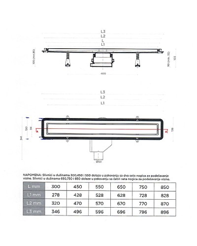 Душевой лоток Pestan Confluo Premium Line 650 13000283 с рамкой