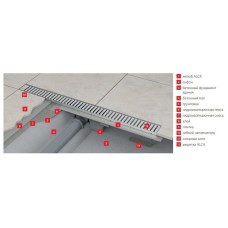 Душевой лоток Alcaplast APZ1S-850 (APZ1-850) без решетки