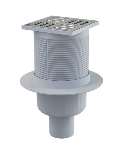 Душевой трап Alcaplast APV32 с решеткой Хром