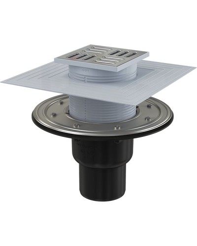 Душевой трап Alcaplast APV4344 с решеткой Хром