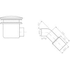 Редуктор для сифона Ravak 40/50 X01304 Белый