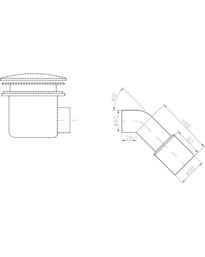 Редуктор для сифона Ravak 40/50 X01304 Белый