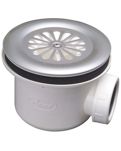 Сифон для душевого поддона Ravak Basic X01308 Хром матовый