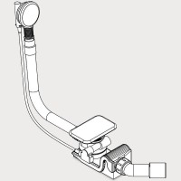 Слив-перелив Kaldewei 687772040001 полуавтомат Белый