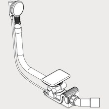 Слив-перелив Kaldewei 687772040001 полуавтомат Белый