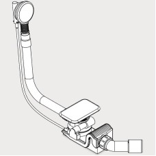 Слив-перелив Kaldewei 687772040001 полуавтомат Белый