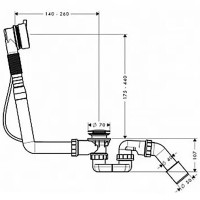 Слив-перелив Kaldewei 687772040001 полуавтомат Белый