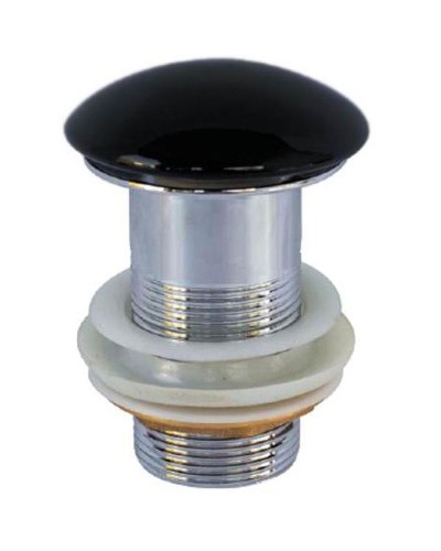 Донный клапан CeramaLux RD018 clik-clack Черный глянцевый