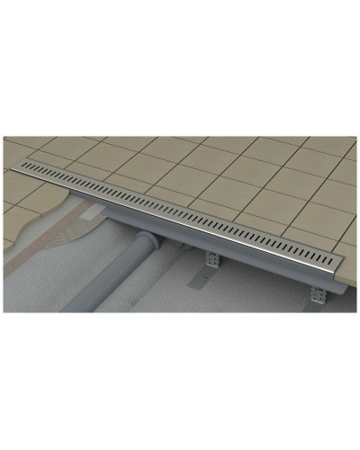 Душевой лоток Ravak Zebra OZ 105 X01393 с решеткой Хром