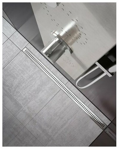 Душевой лоток Ravak Zebra OZ 105 X01393 с решеткой Хром