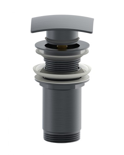 Донный клапан для раковины WONZON & WOGHAND, Темный графит (WW-88SS08-BGM)