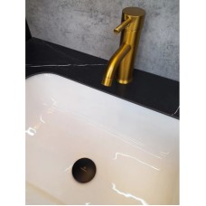 Донный клапан для раковины AltroBagno Beni aggiuntivi AltroBagnoPU070215UNe универсальный, черный матовый