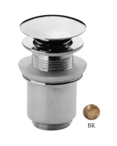 Донный клапан с системой "Клик-клак" и переливом  бронза Cezares CZR-SAT2-02