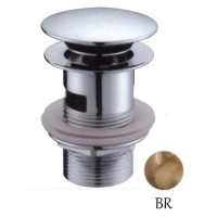 Донный клапан с системой "Клик-клак" и переливом бронза Cezares CZR-SATC1-02