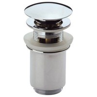 Донный клапан с системой "Клик-клак" и переливом хром Cezares CZR-SAT1-01