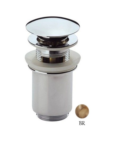 Донный клапан с системой "Клик-клак" и переливом бронза Cezares CZR-SAT1-02