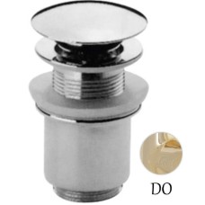 Донный клапан с системой "Клик-клак" и переливом  золото 24 карат Cezares CZR-SAT2-03/24