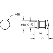 Донный клапан без перелива Vitra A45145