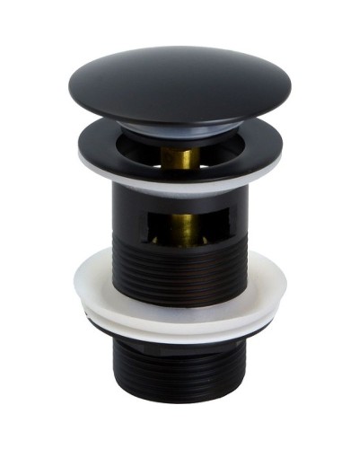 Донный клапан Bronze de Luxe Scandi 21971B click-clack Черный