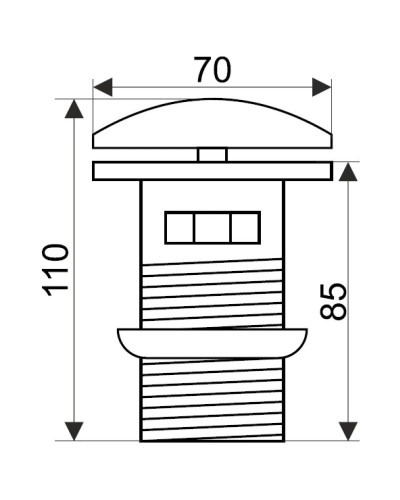 Донный клапан Melana T201B