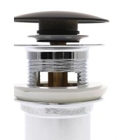 Донный клапан Orange X1-004b click-clack Черный матовый