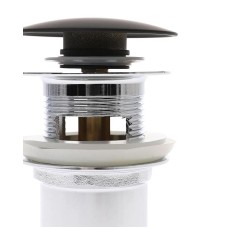 Донный клапан Orange X1-004b click-clack Черный матовый