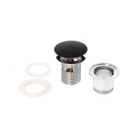 Донный клапан Orange X1-004b click-clack Черный матовый