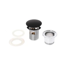 Донный клапан Orange X1-004b click-clack Черный матовый