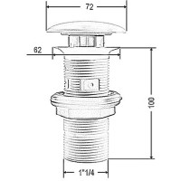 Донный клапан Artceram ACA038 43 00 click-clack Foresta