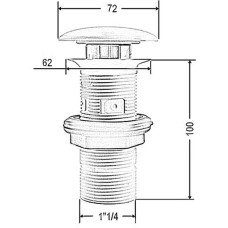 Донный клапан Artceram ACA038 35 00 click-clack Verde