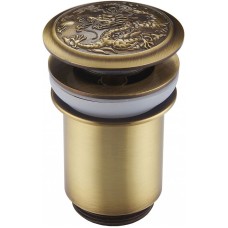 Донный клапан ZorG Antic AZR 1 BR click-clack Бронза