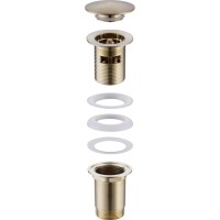 Донный клапан Abber AF0010G Click-Clack Золото матовое