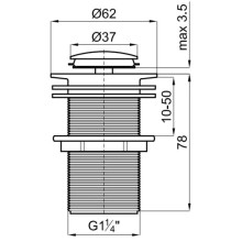Донный клапан без перелива Noken N199999064