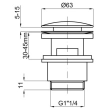 Донный клапан с переливом Noken N299999282