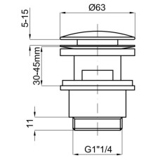 Донный клапан с переливом Noken N299999282
