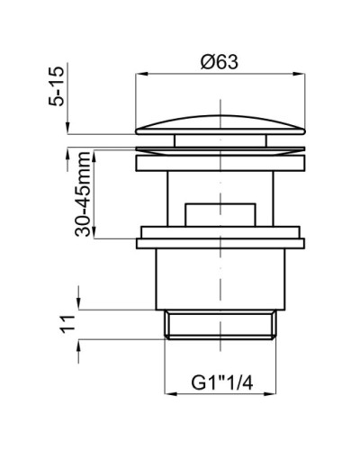 Донный клапан с переливом Noken N299999282