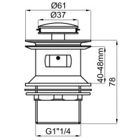 Донный клапан с переливом Noken N299999235
