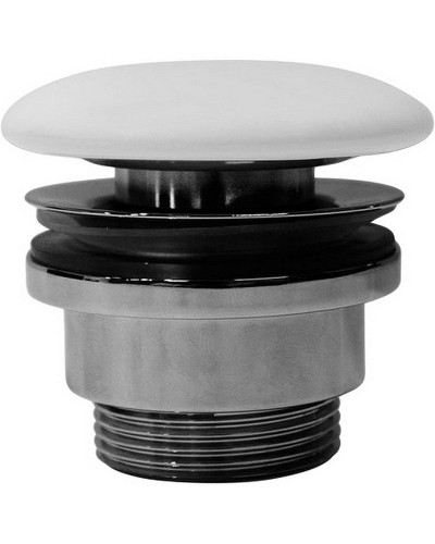 Донный клапан GSI PVC09 Click-Clack Белый матовый