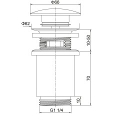 Донный клапан Timo 8011/00-16
