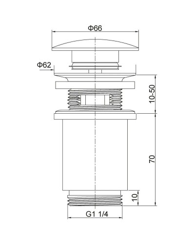 Донный клапан Timo 8011/00-16